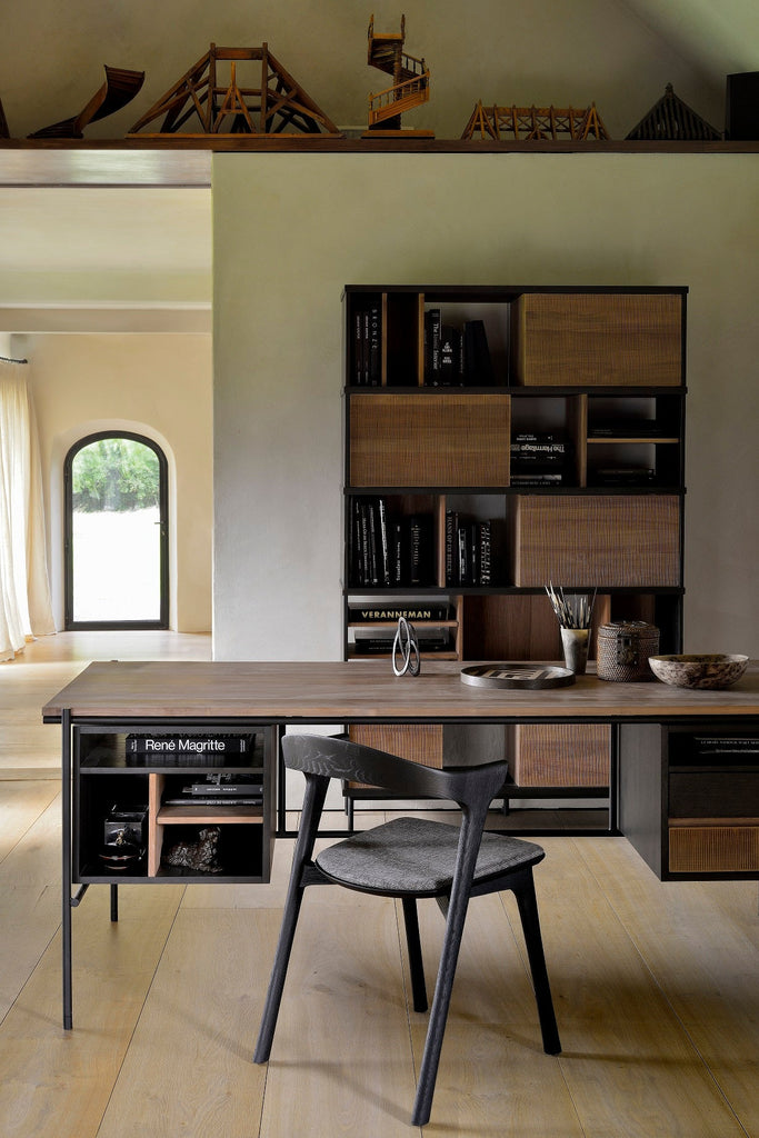 Boomerang Desk – Sculpted Solid Wood Work Desk by Sage Interiors - Sage InteriorsethnicraftDesk
