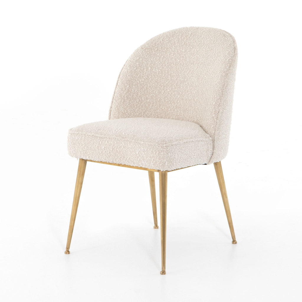 Boucle meets Brass Dining Chair - Sage InteriorsFHDining Chair