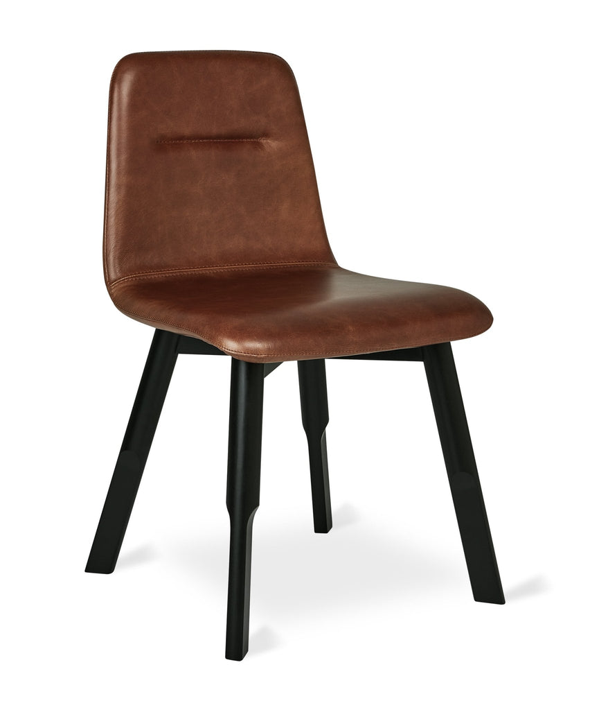 Bracket Dining Chair – Leather Upholstery with Solid Beech Wood Legs - Sage InteriorsSage InteriorsBracket Dining Chair
