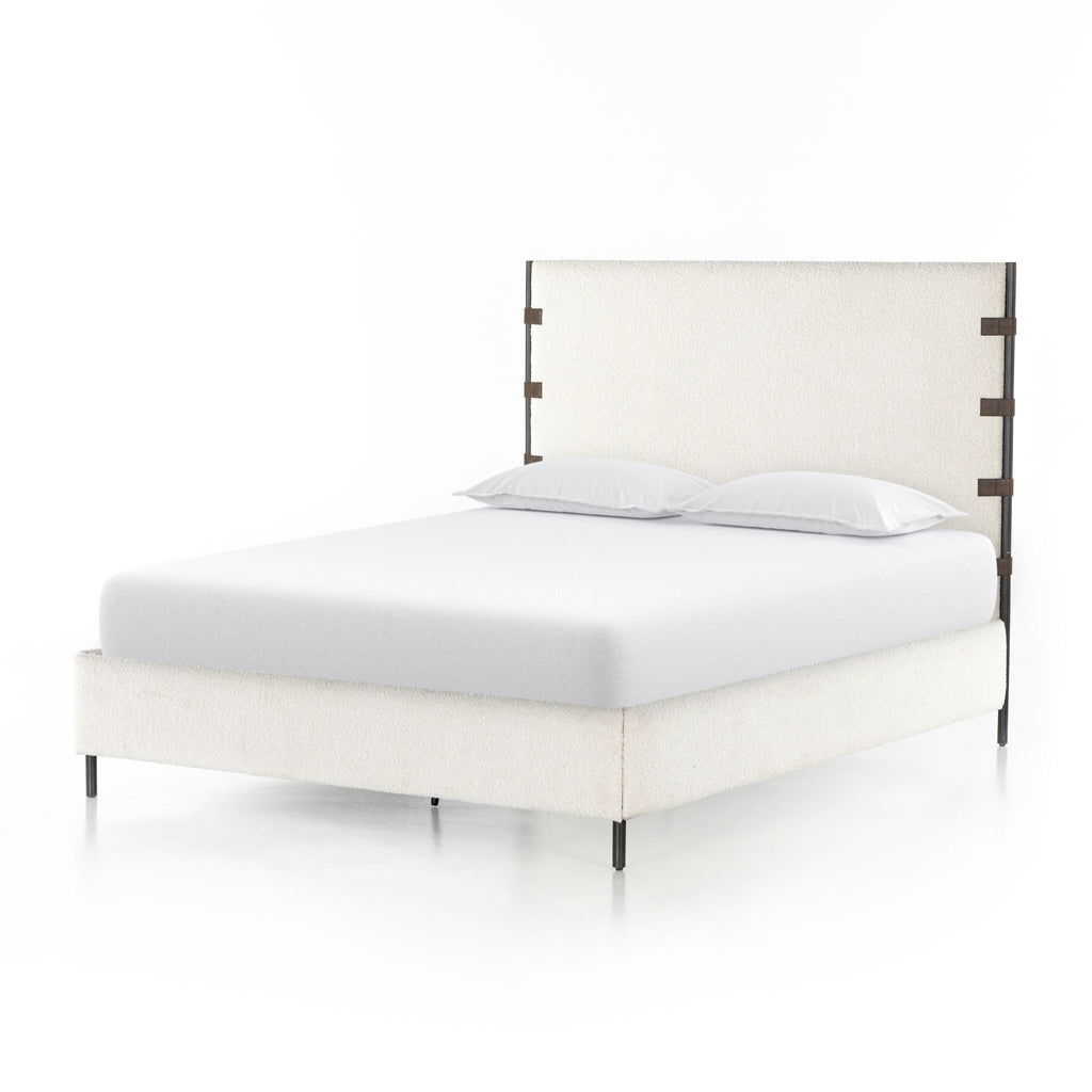 Bradley Boucle Bed, Performance Knoll Natural - Sage InteriorsFHBeds & Bed Frames