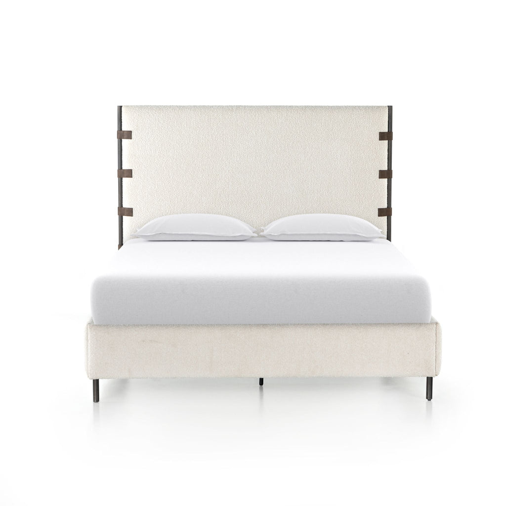 Bradley Boucle Bed, Performance Knoll Natural - Sage InteriorsFHBeds & Bed Frames