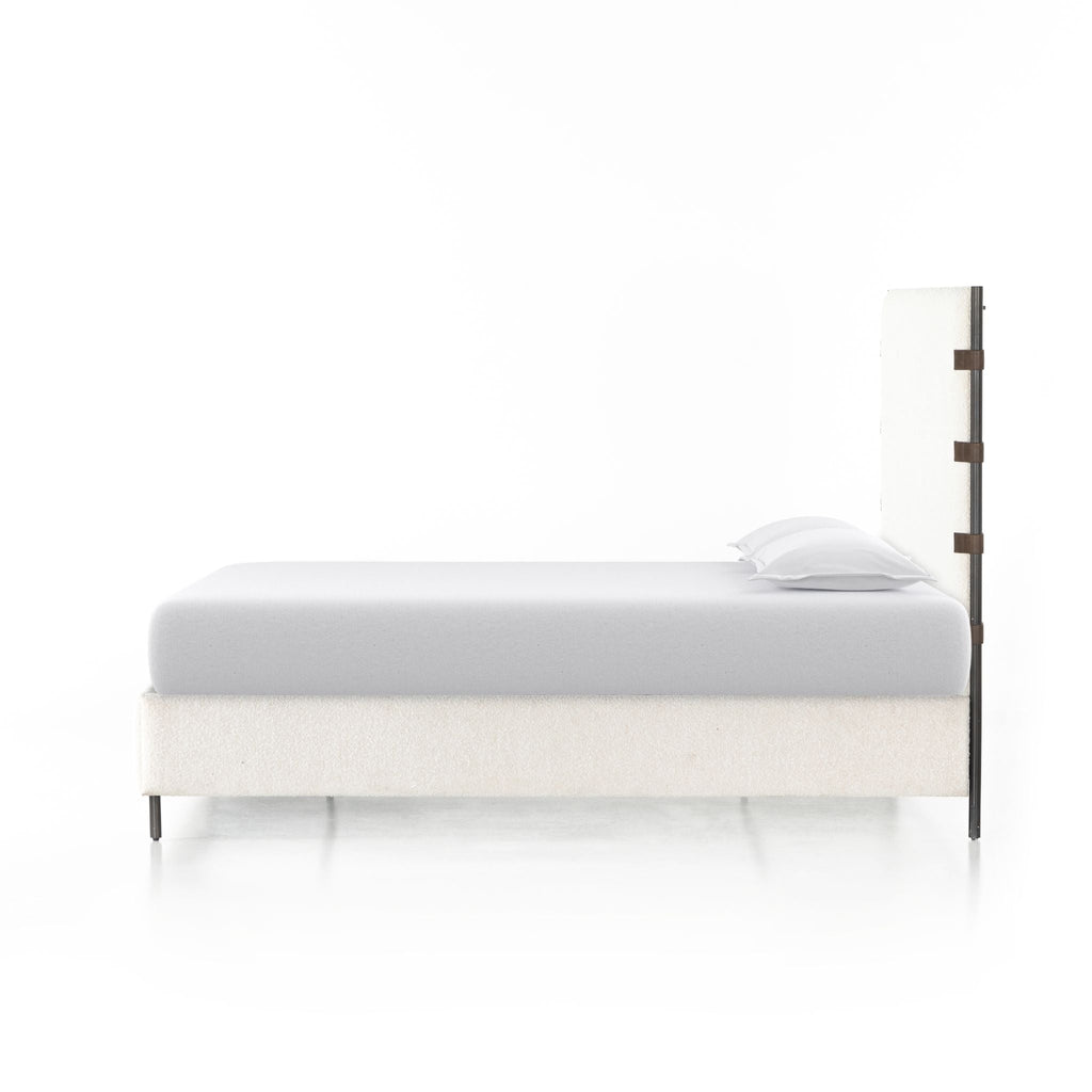Bradley Boucle Bed, Performance Knoll Natural - Sage InteriorsFHBeds & Bed Frames