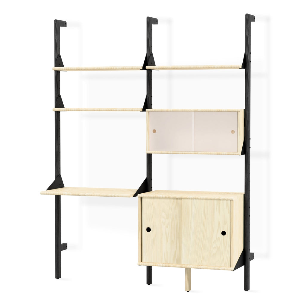 Branch - 2 Multi Storage Unit with Desk Modular Workspace & Cabinet System - Sage InteriorsSage InteriorsCabinet