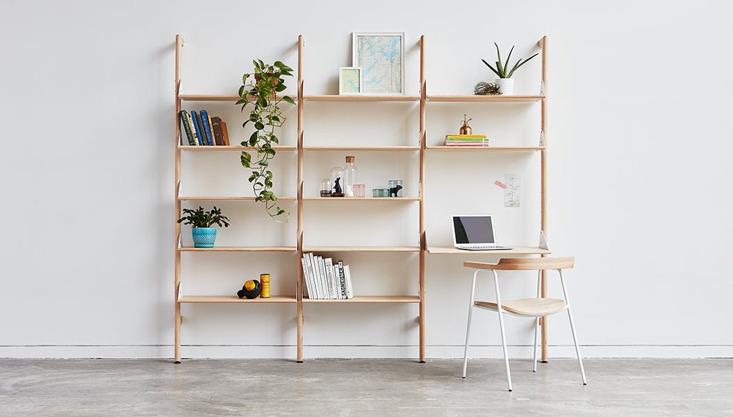 Branch Desk Unit Add-On – Modular Shelving System | Sage Interiors