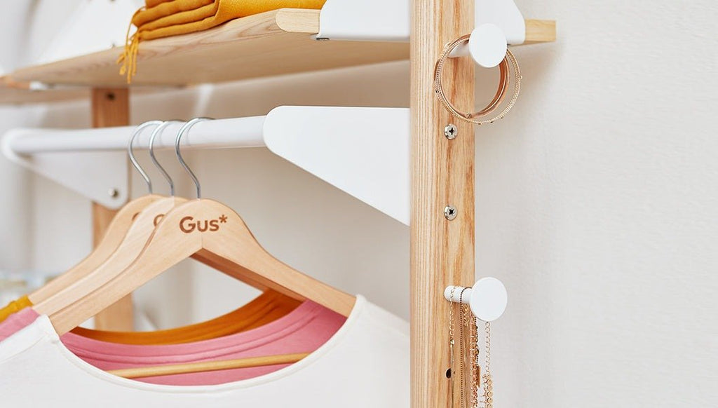 Branch Hang Bar – Modular Wardrobe Rail for Shelving System - Sage InteriorsGusHang Bar