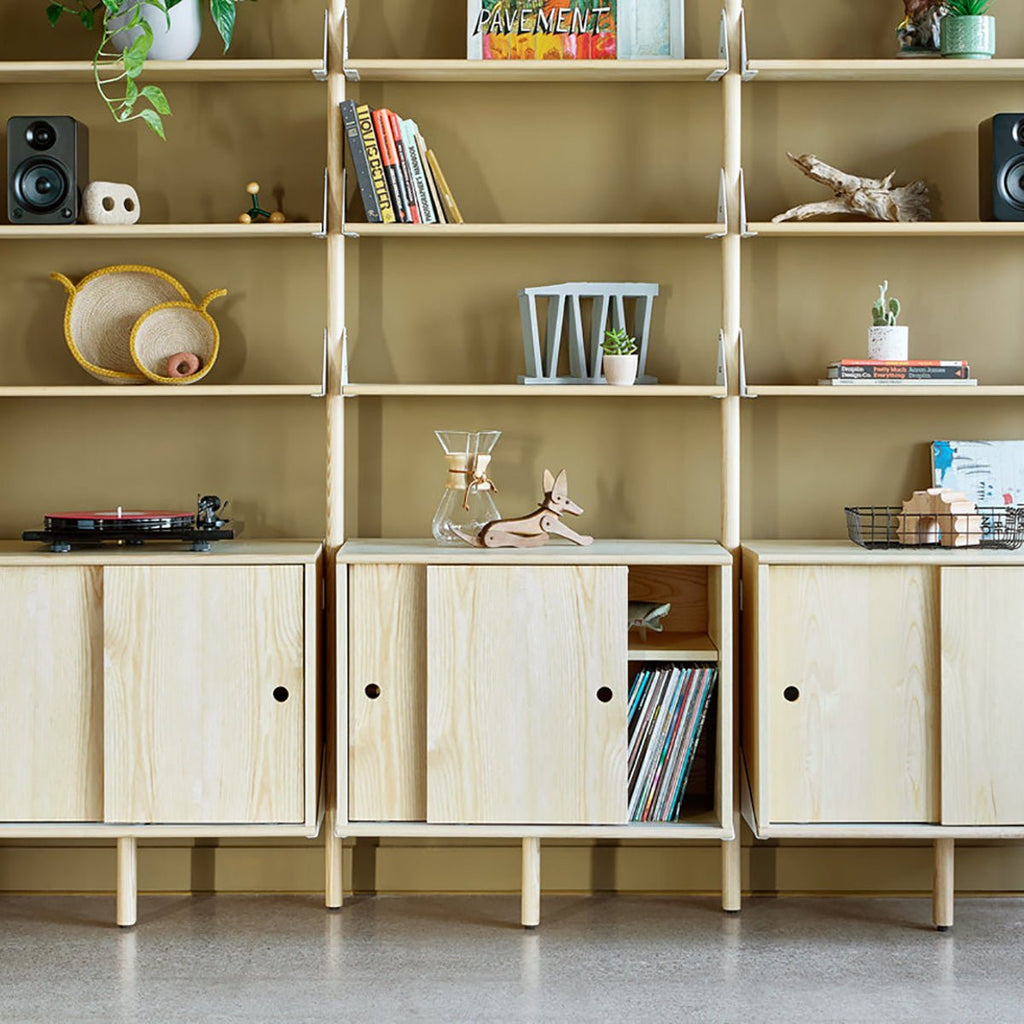 Branch Large Cabinet Modular Storage with Adjustable Shelves & Cable Management - Sage InteriorsGusCabinet