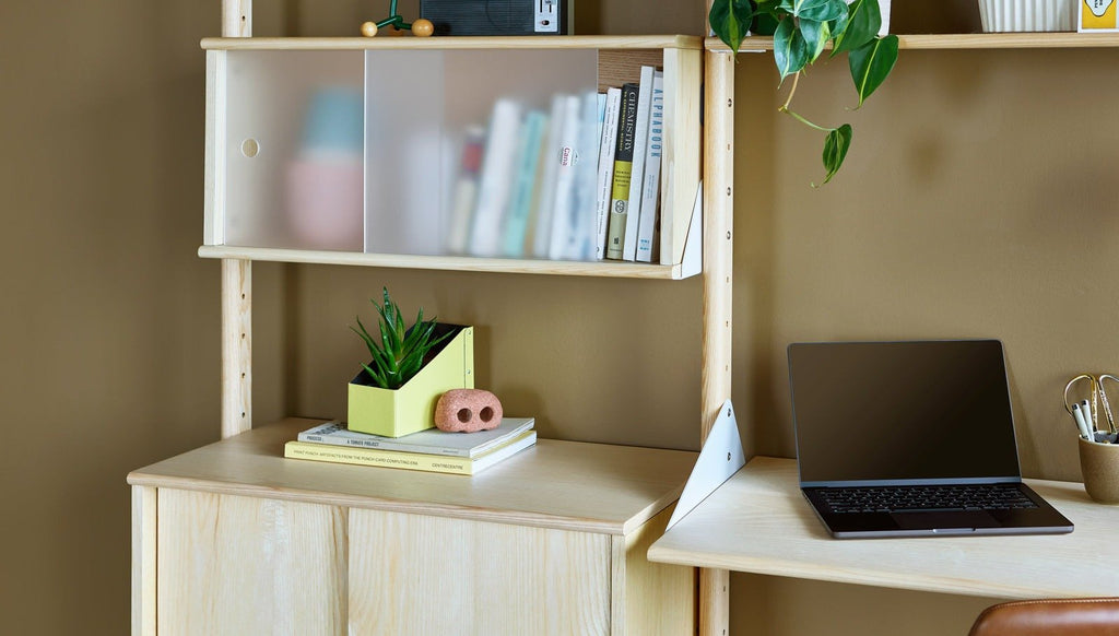 Branch Large Cabinet – Modular Storage with Smooth - Glide Doors & Tech Integration - Sage InteriorsGusCabinet