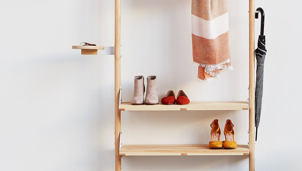 Branch Slatted Shelf – Modular Airflow Shelf for Footwear & Linens - Sage InteriorsGusShelf