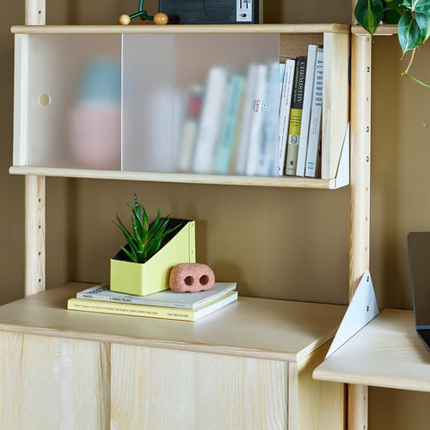 Branch Small Cabinet Modular Display Storage with Frosted Acrylic Sliding Doors - Sage InteriorsSage InteriorsCabinet