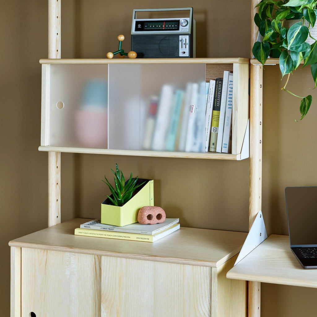 Branch Small Cabinet – Modular Display with Frosted Acrylic Sliding Doors - Sage InteriorsSage InteriorsCabinet