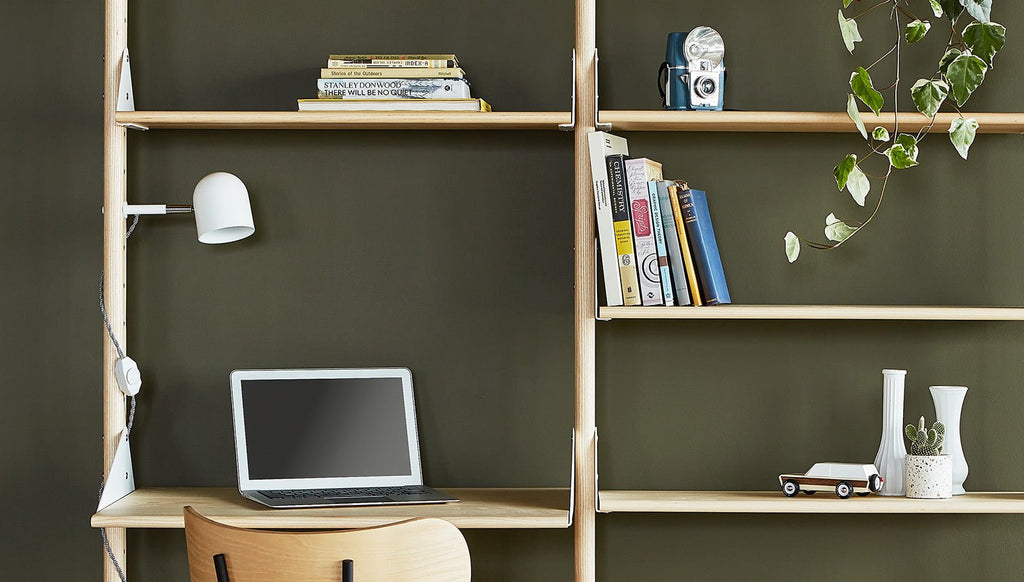 Branch Task Lamp – Modular Lighting Fixture for Shelving System - Sage InteriorsGusLamp
