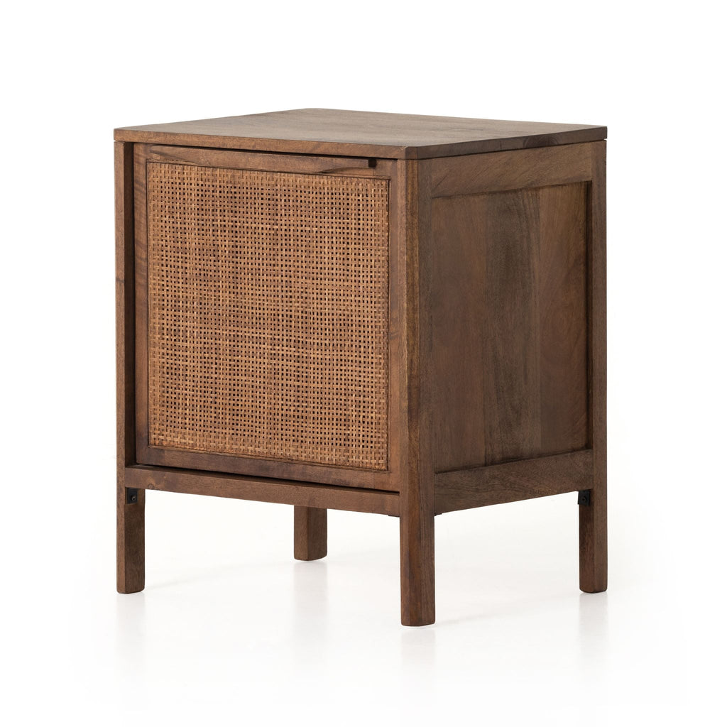 Brown Mango Caned Nightstand - Sage InteriorsFHNightstands