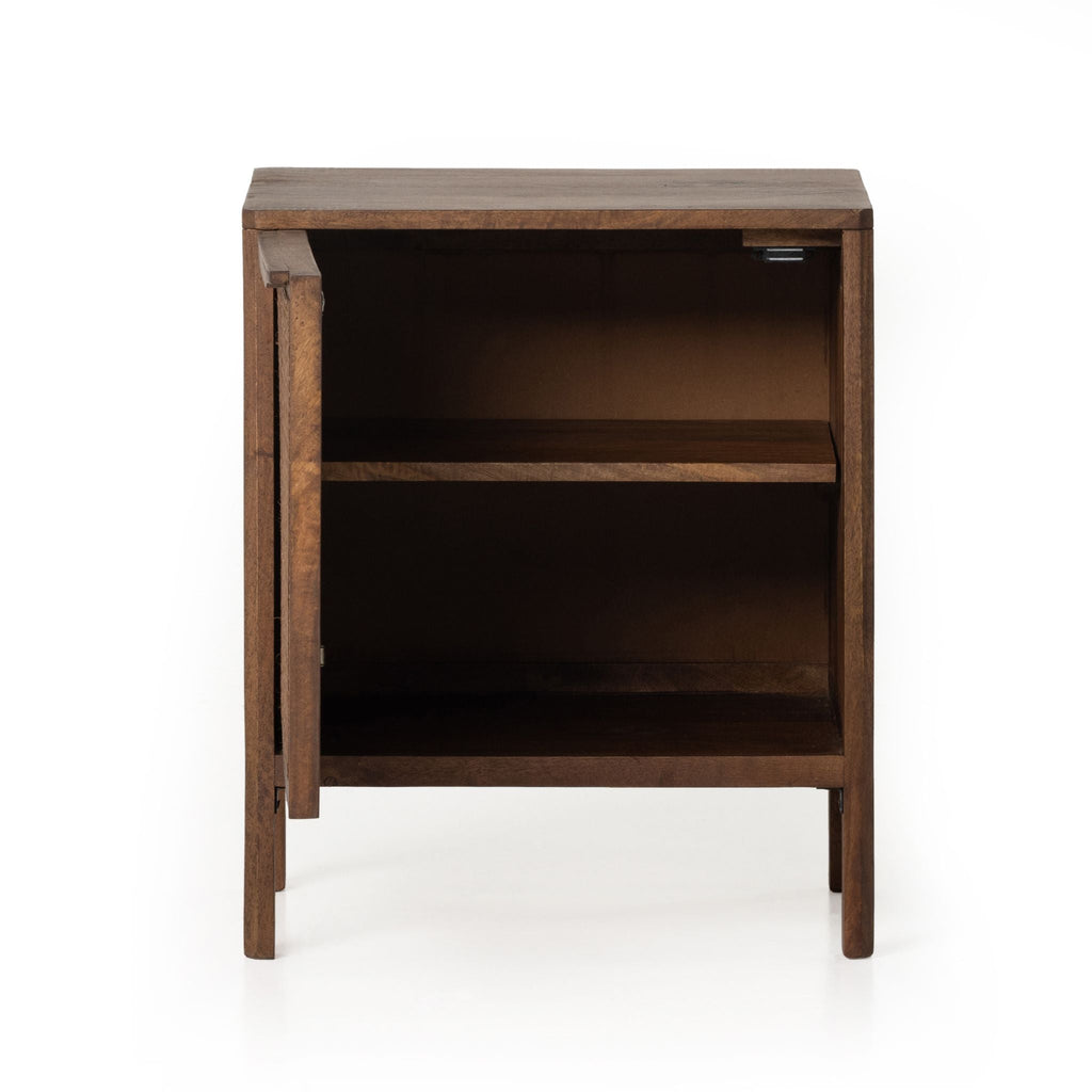 Brown Mango Caned Nightstand - Sage InteriorsFHNightstands