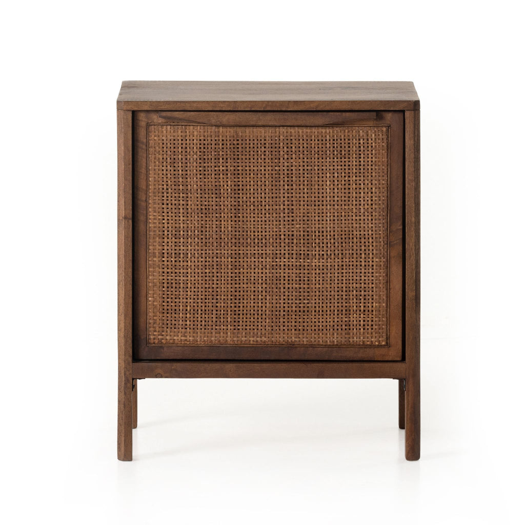 Brown Mango Caned Nightstand - Sage InteriorsFHNightstands