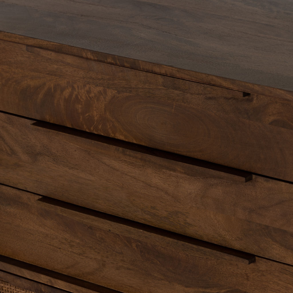 Brown Mango Caned Tall Dresser - Sage InteriorsFHDressers
