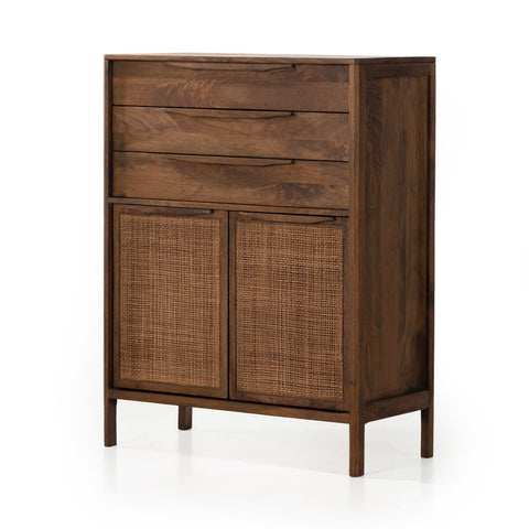 Brown Mango Caned Tall Dresser - Sage InteriorsFHDressers