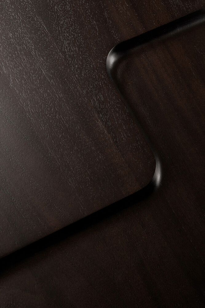 Brutalist Side Table - Varnished Mahogany - Rose Brown - Rectangular - Sage InteriorsEthnicraftSide Table