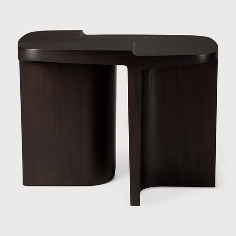 Brutalist Side Table - Varnished Mahogany - Rose Brown - Rectangular - Sage InteriorsEthnicraftSide Table
