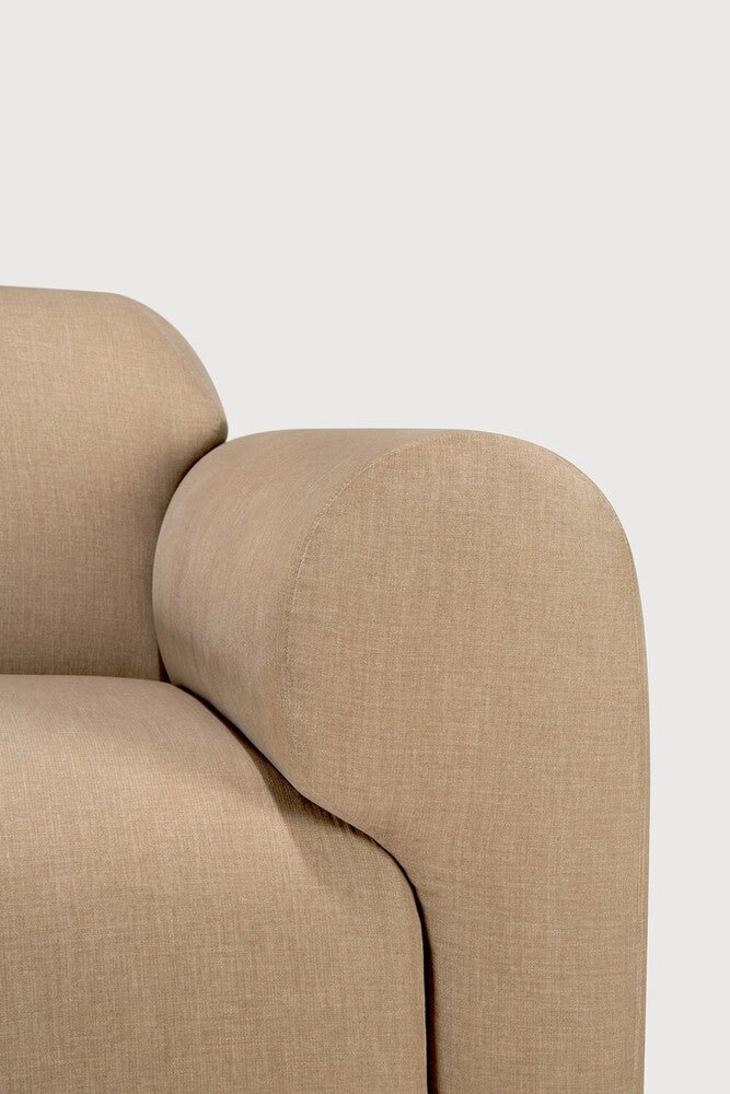 Bulky Modular Sofa Set – Light Sepia Upholstery – 121.5" Wide Contemporary Design - Sage InteriorsEthnicraftSofa
