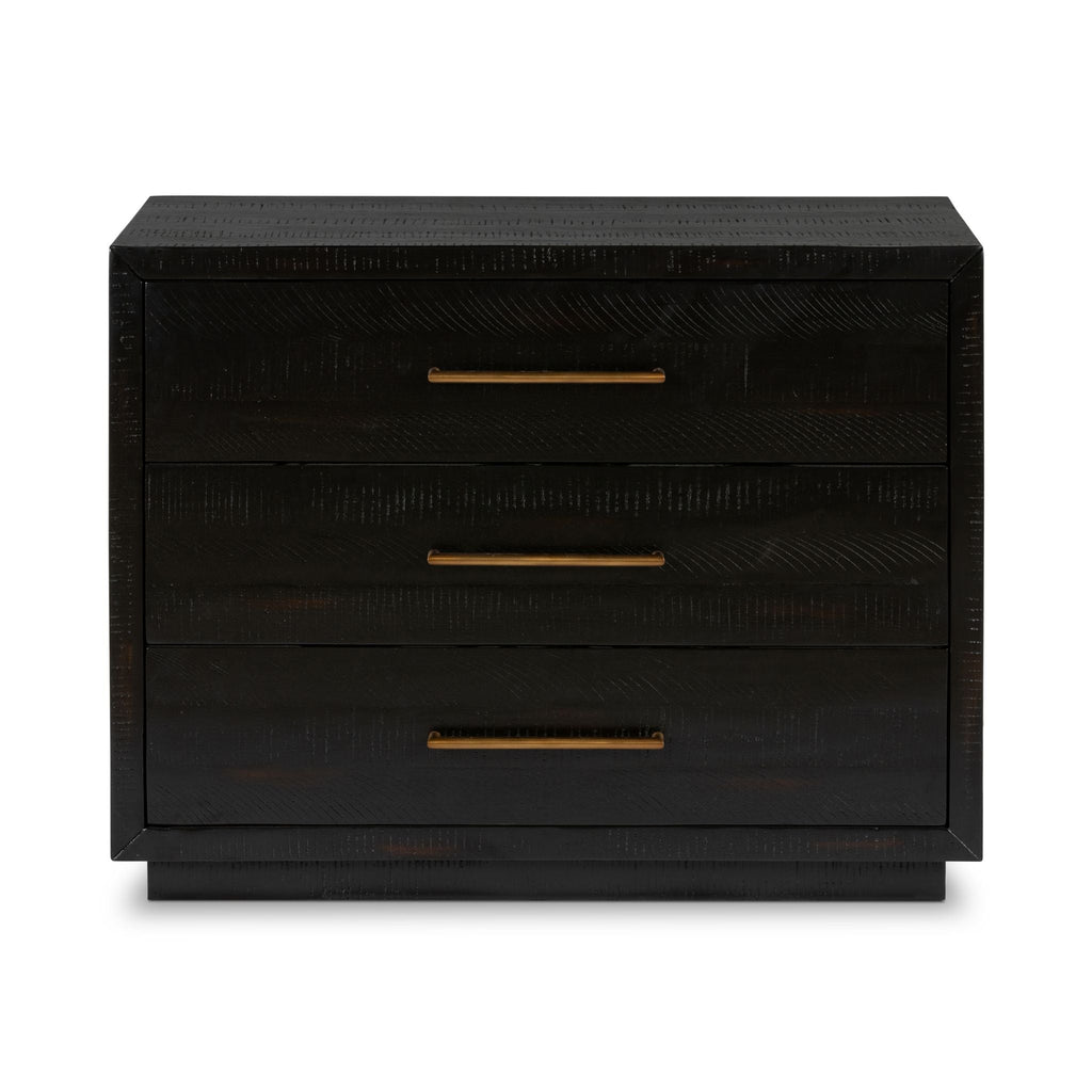 Burnished Black Nightstand, Large - Sage InteriorsFHottoman