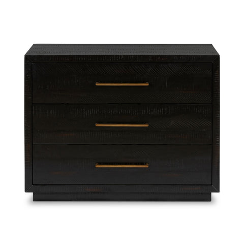 Burnished Black Nightstand, Large - Sage InteriorsFHottoman