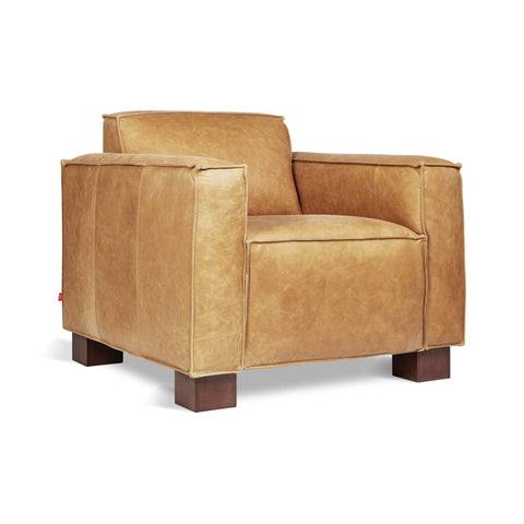 Cabot Chair – Masculine Leather Lounge with French Seam Detailing - Sage InteriorsSage InteriorsChair