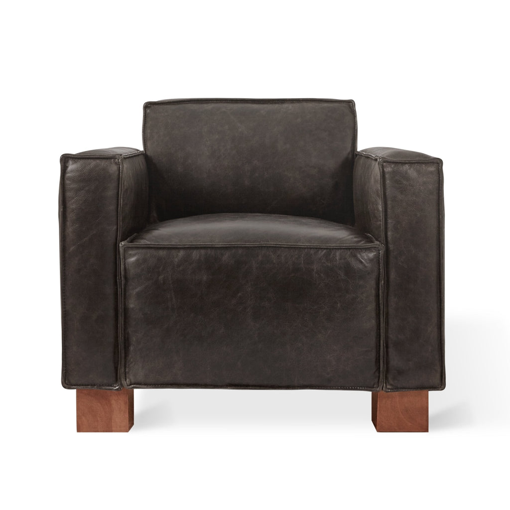 Cabot Chair – Masculine Leather Lounge with French Seam Detailing - Sage InteriorsSage InteriorsChair