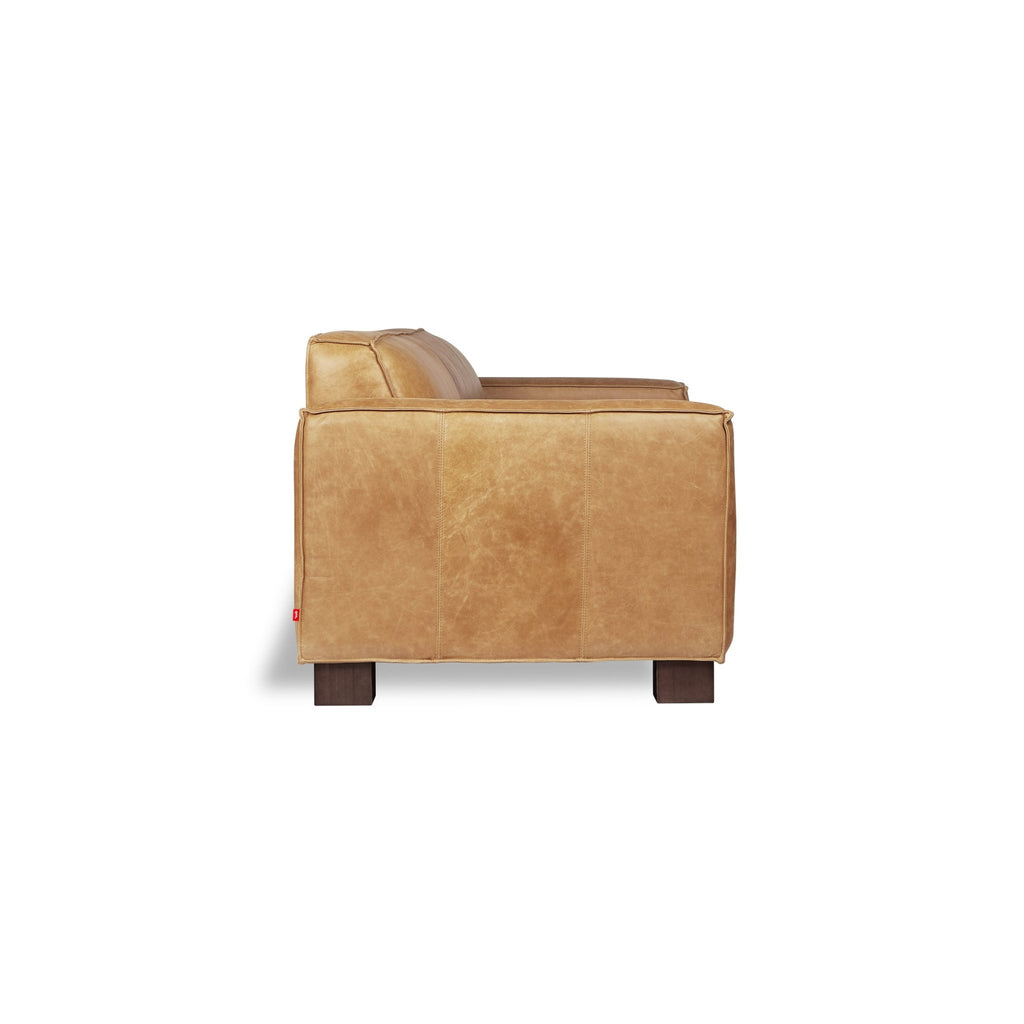 Cabot Sofa – Masculine Modern Leather Sofa with French Seams - Sage InteriorsSage InteriorsSofas
