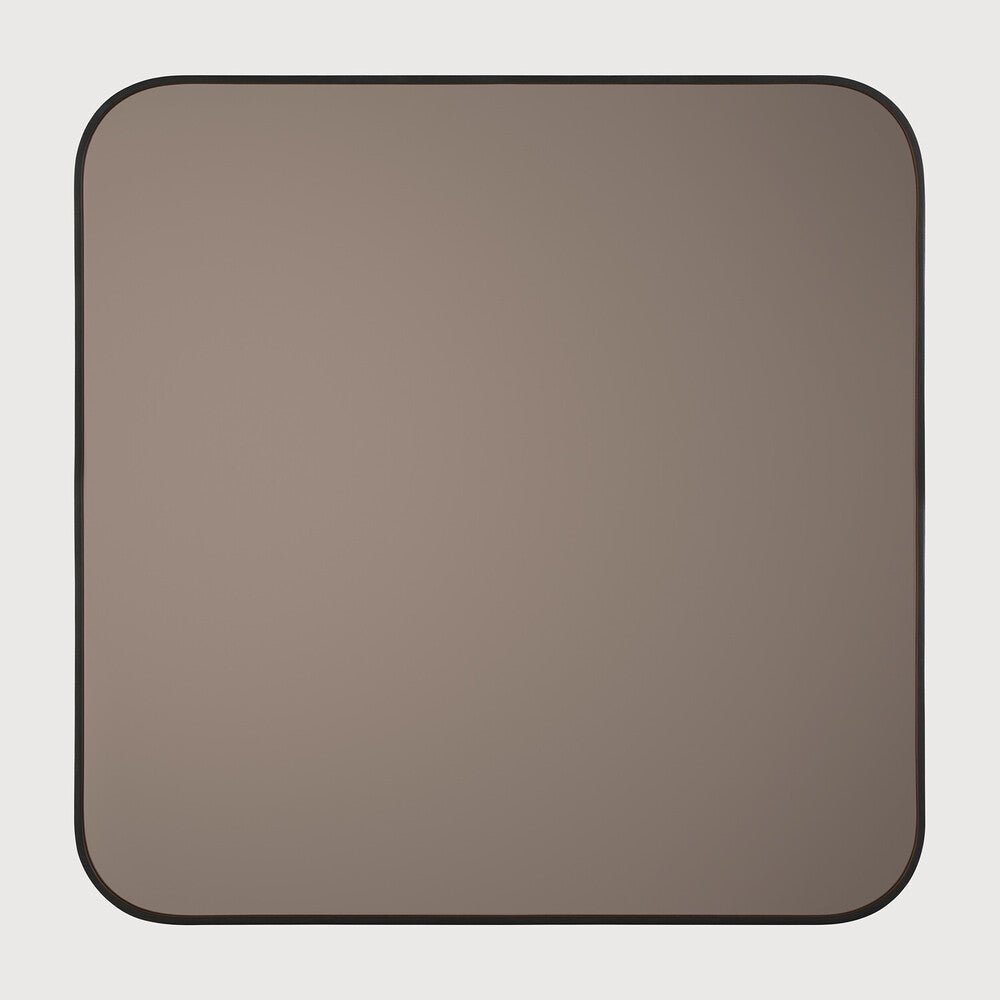 Camber Wall Mirror Bronze Finish with Walnut Corners Sage Interiors - Sage InteriorsEthnicraftMirror