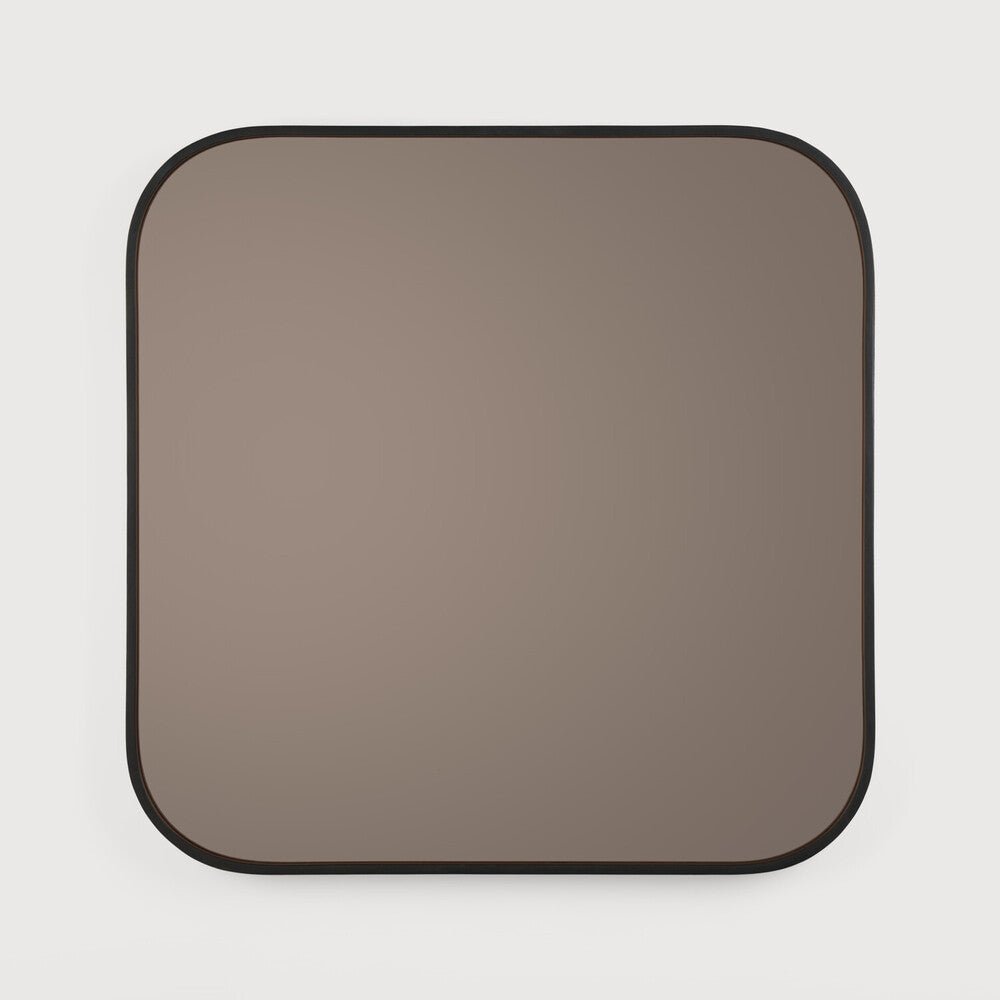 Camber Wall Mirror Bronze Finish with Walnut Corners Sage Interiors - Sage InteriorsEthnicraftMirror
