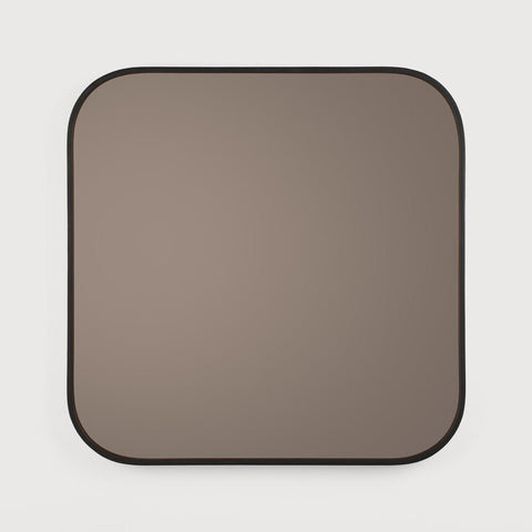 Camber Wall Mirror Bronze Finish with Walnut Corners Sage Interiors - Sage InteriorsEthnicraftMirror