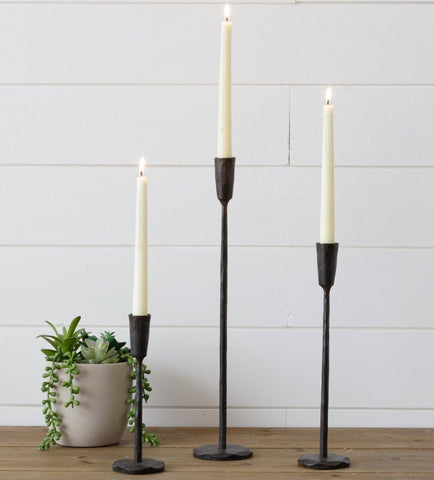 Candle Holders - Black Iron (Set of 3) - Sage InteriorsAudrey's Home & Gift