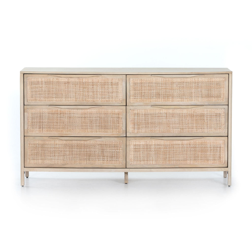 Caned Mango 6 Drawer Dresser - Sage InteriorsTREE