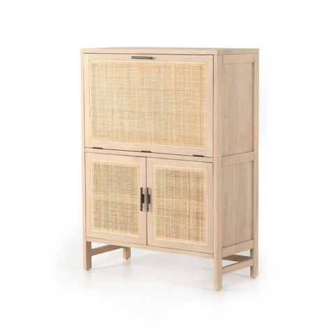 Caned Mango Bar Cabinet - Sage InteriorsTREE