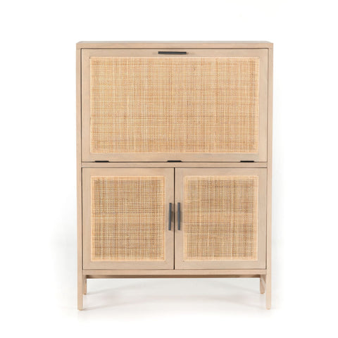 Caned Mango Bar Cabinet - Sage InteriorsTREE