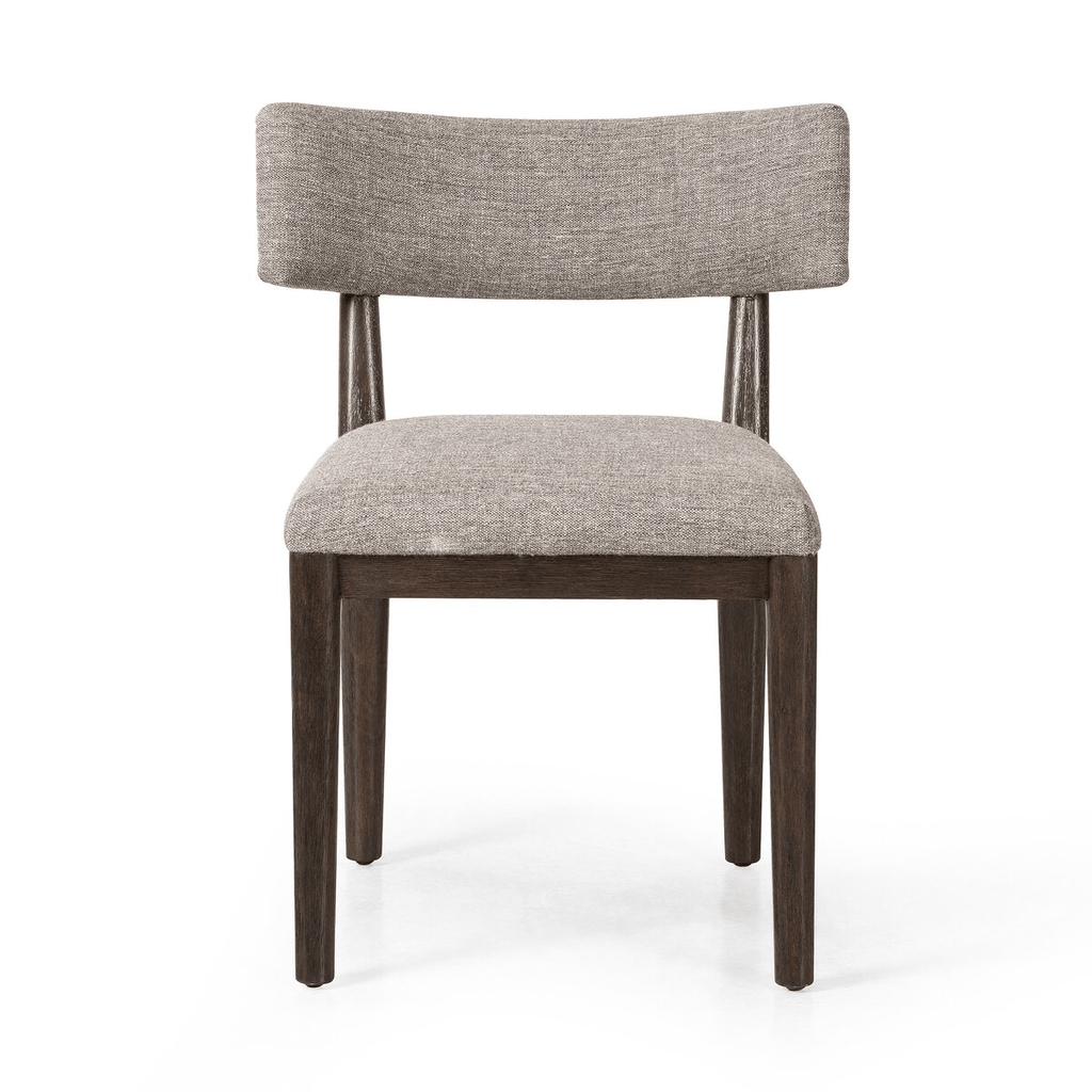 Cardell Dining Chair – Barrel Back Parawood Frame with Fabric Seat - Sage InteriorsSage Interiors