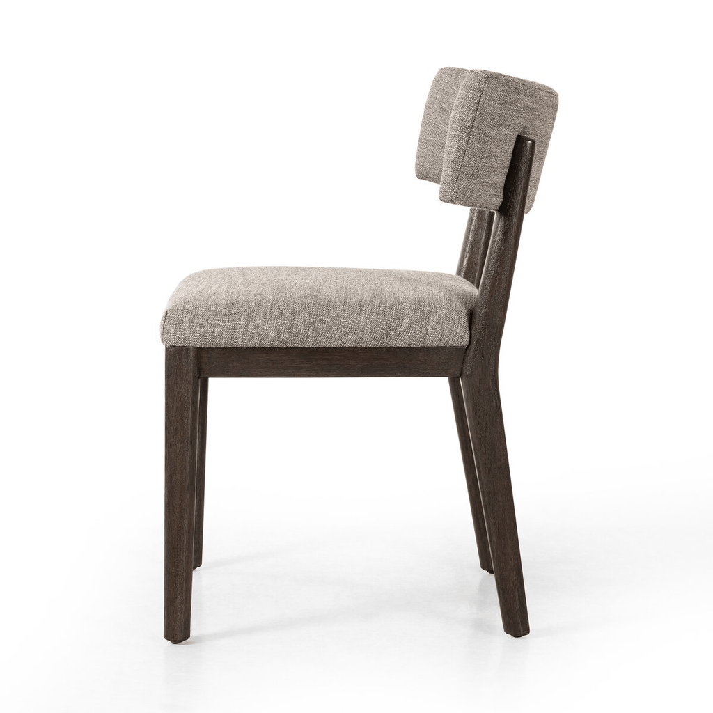 Cardell Dining Chair – Barrel Back Parawood Frame with Fabric Seat - Sage InteriorsSage Interiors