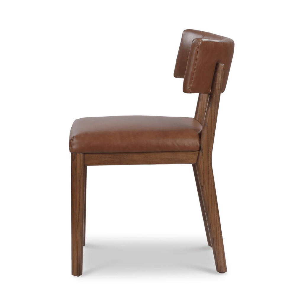 Cardell Dining Chair – Barrel Back Parawood Frame with Fabric Seat - Sage InteriorsSage Interiors