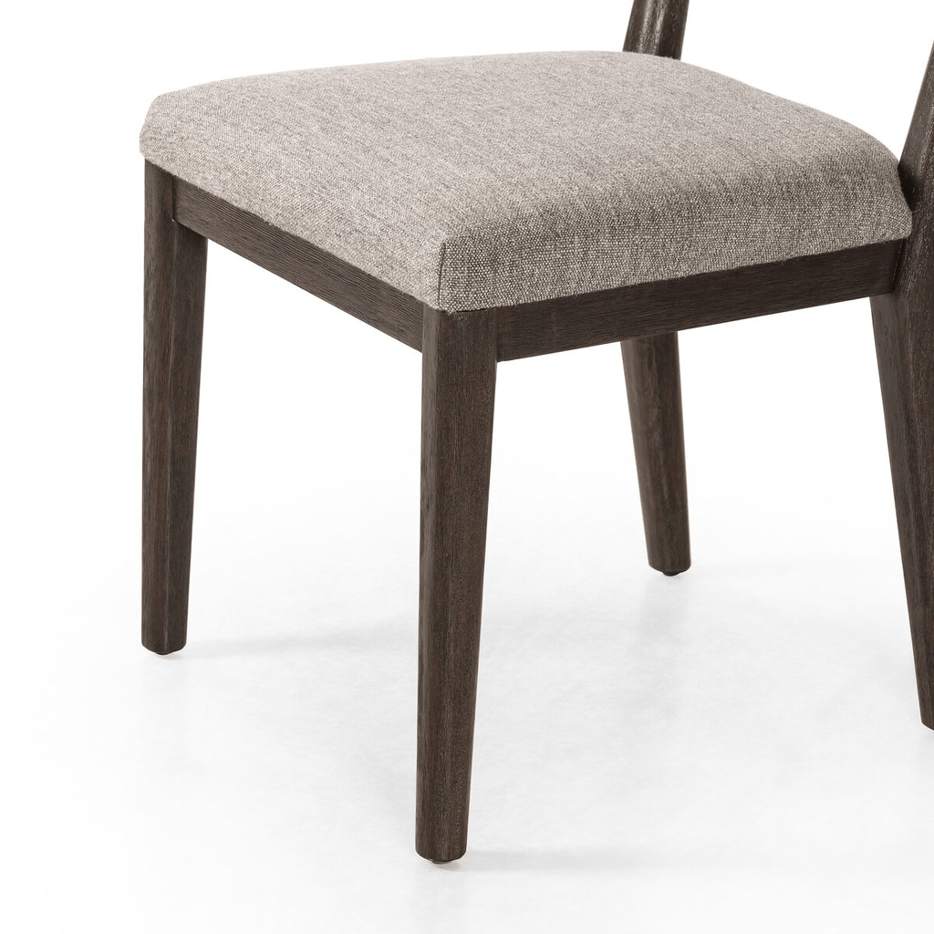 Cardell Dining Chair – Barrel Back Parawood Frame with Fabric Seat - Sage InteriorsSage Interiors