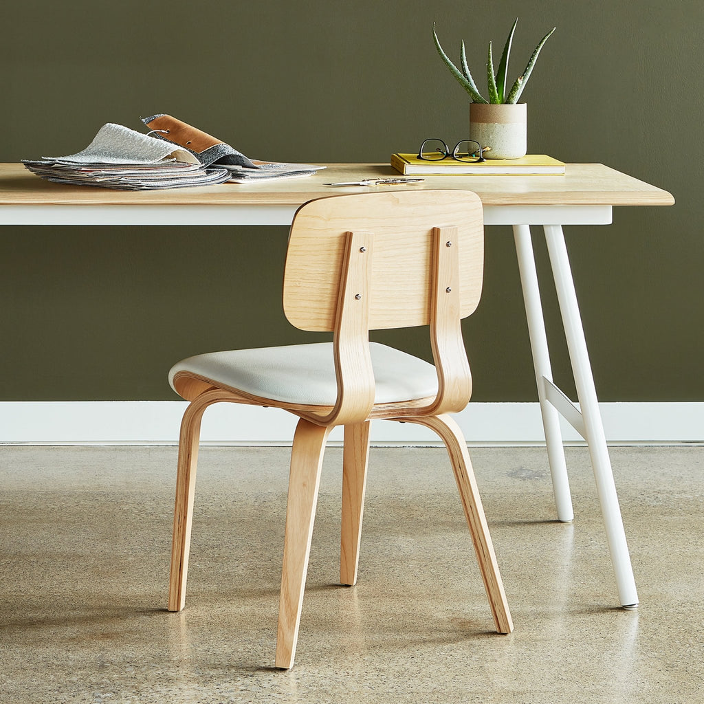 Cardinal Chair – Bent Plywood Design with Leather Seat - Sage InteriorsSage InteriorsCardinal Chair