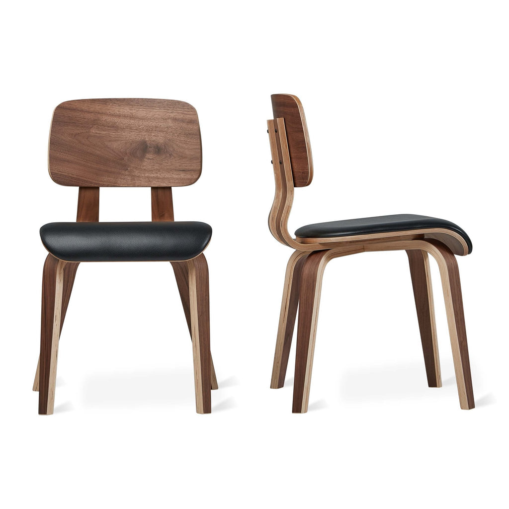 Cardinal Chair – Bent Plywood Design with Leather Seat - Sage InteriorsSage InteriorsCardinal Chair