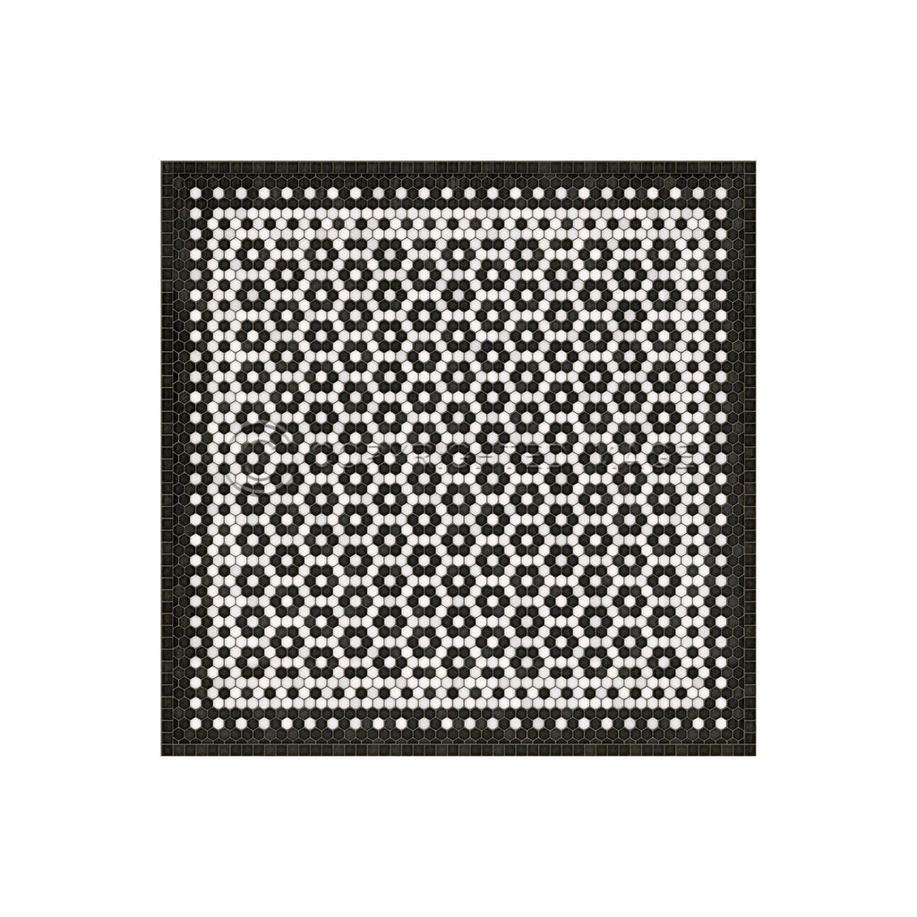 Catherine Street Vintage Vinyl Floorcloth - Sage InteriorsSpicher and Co