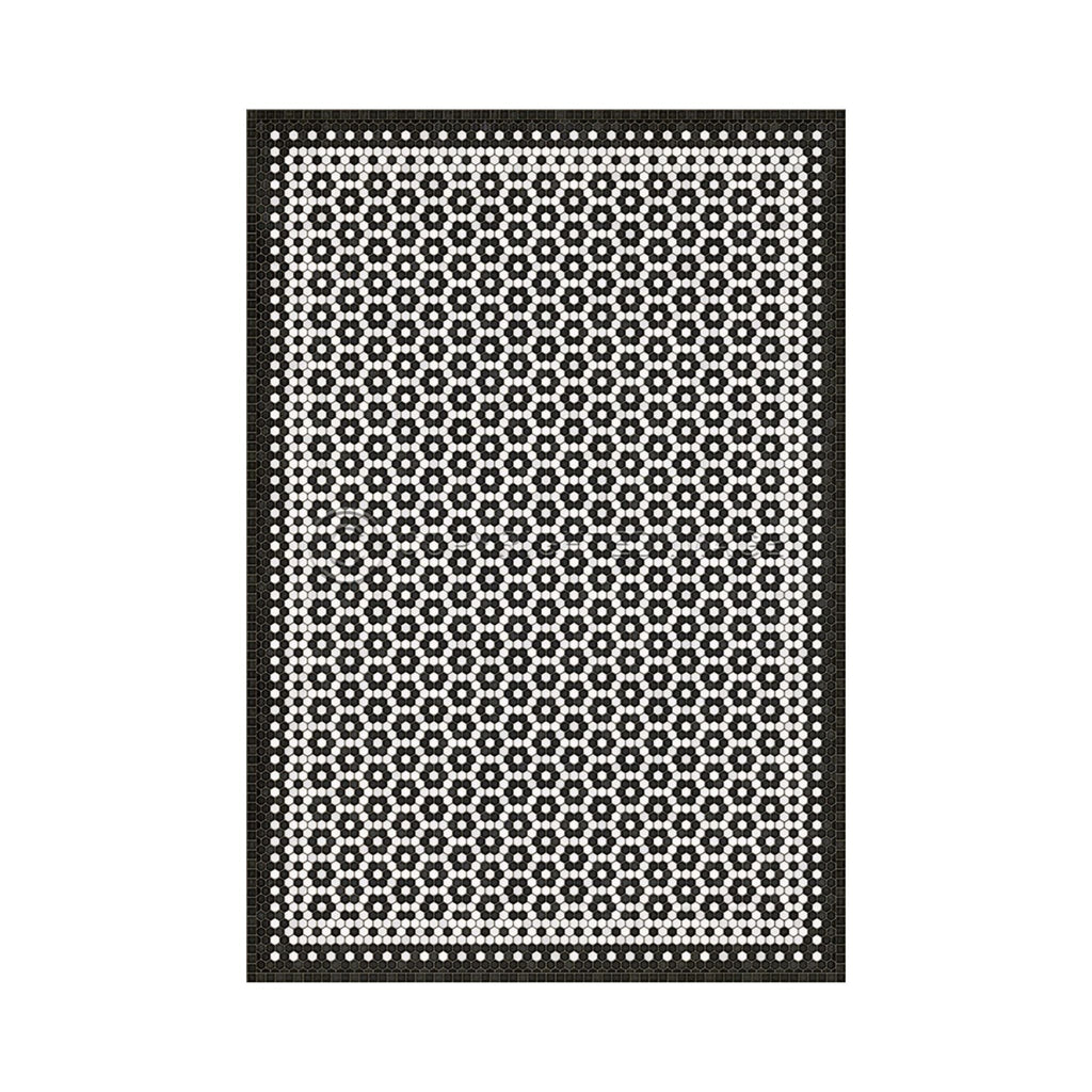 Catherine Street Vintage Vinyl Floorcloth - Sage InteriorsSpicher and Co