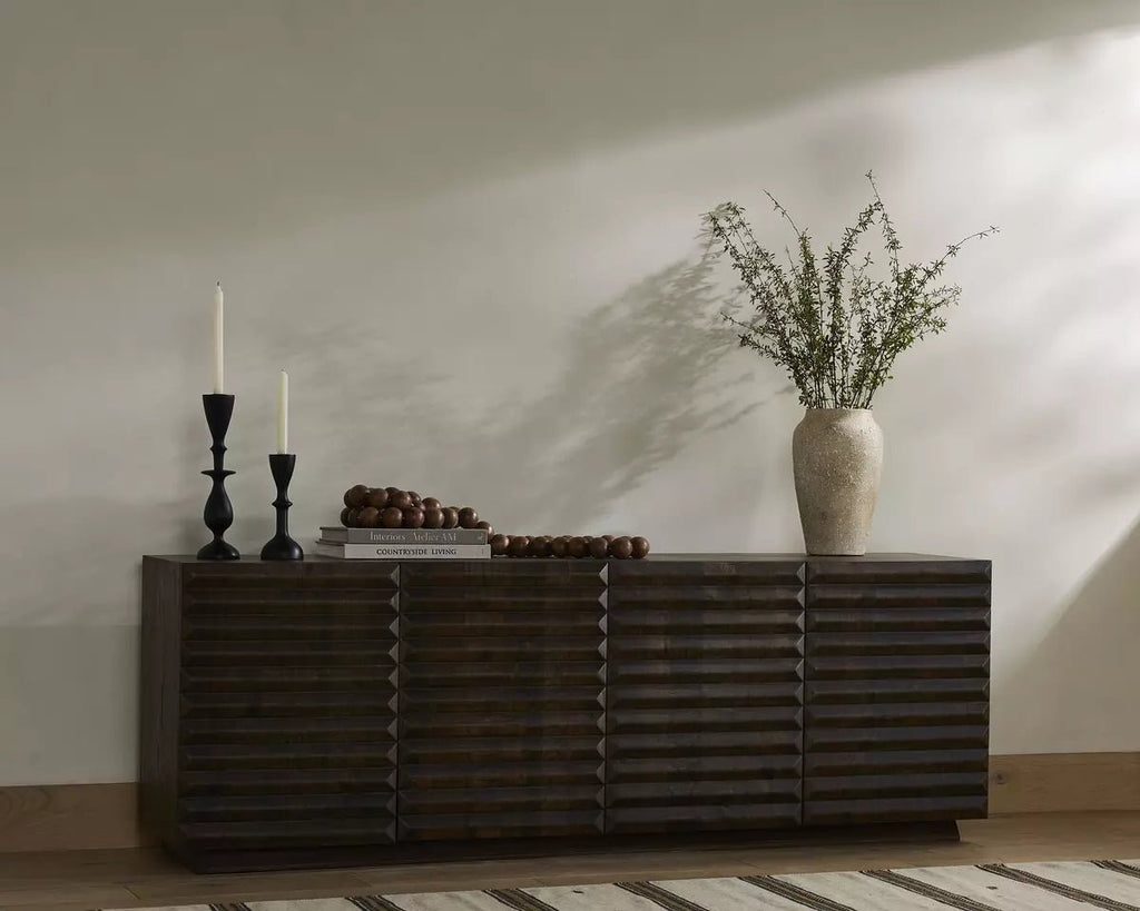 Chamfer Crafted Media Console - Sage InteriorsFour HandsMedia Stand
