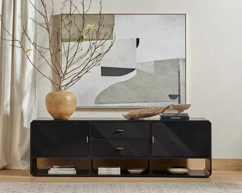 Channel the 70s Media Console - Sage InteriorsFour HandsMedia Stand