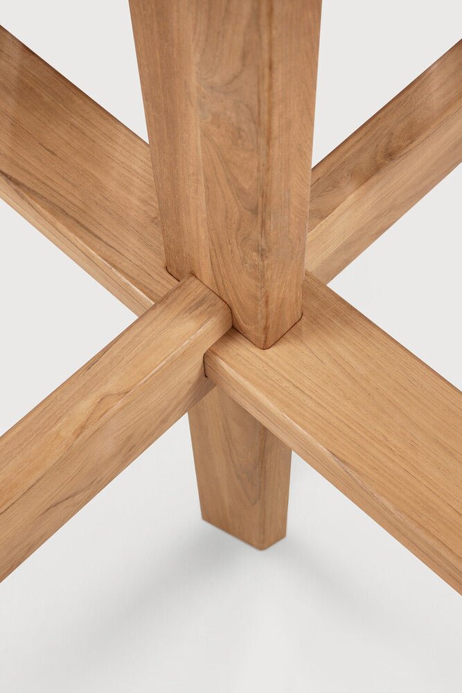 Circle Outdoor Dining Table – Solid Teak Patio Table by Sage Interiors - Sage InteriorsEthnicraftOutdoor Table