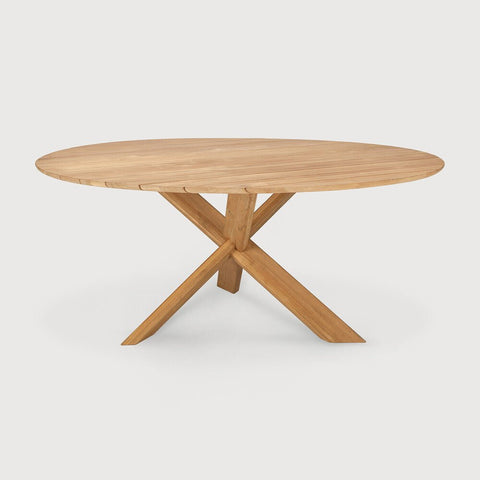 Circle Outdoor Dining Table – Solid Teak Patio Table by Sage Interiors - Sage InteriorsEthnicraftOutdoor Table