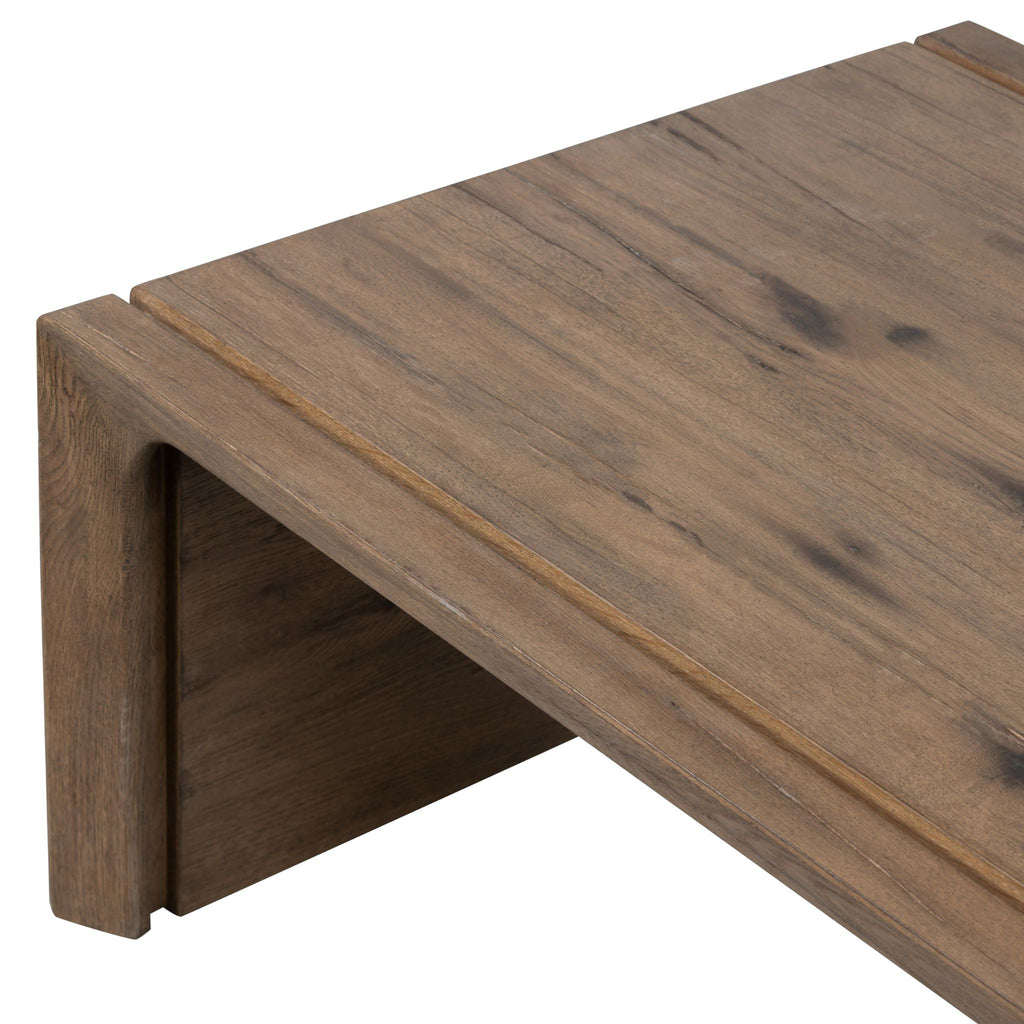 Sasson Coffee Table, Rustic Grey Oak
