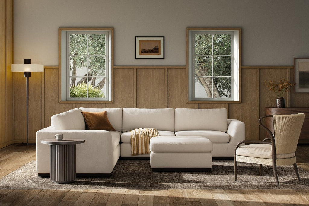 Colt 3 - Piece Sectional + Ottoman – L - Shaped Seating for 6 - Sage InteriorsSage Interiors