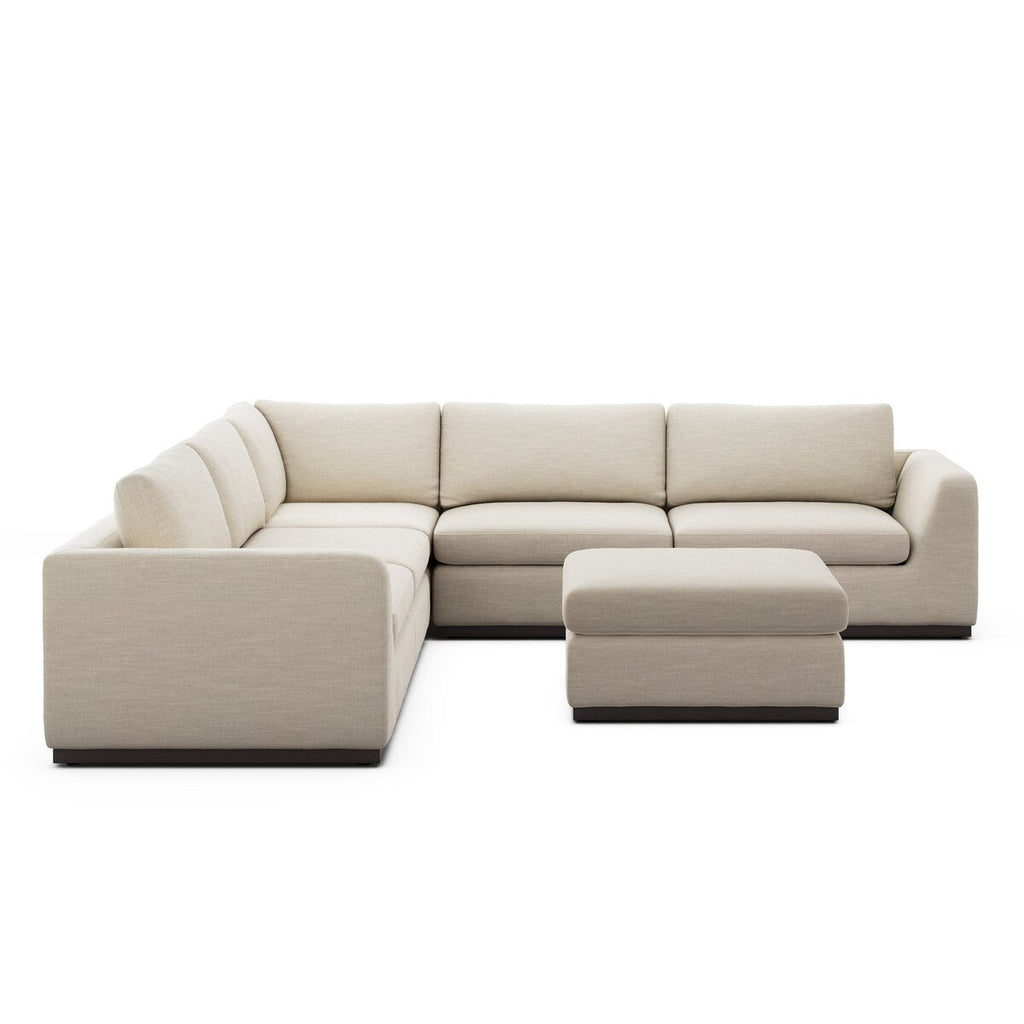 Colt 3 - Piece Sectional + Ottoman – L - Shaped Seating for 6 - Sage InteriorsSage Interiors